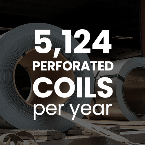5,124 perforated coils per year